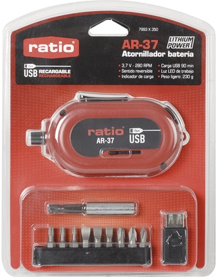 Atornillador Ratio Ar-37 con Bater�a de Litio